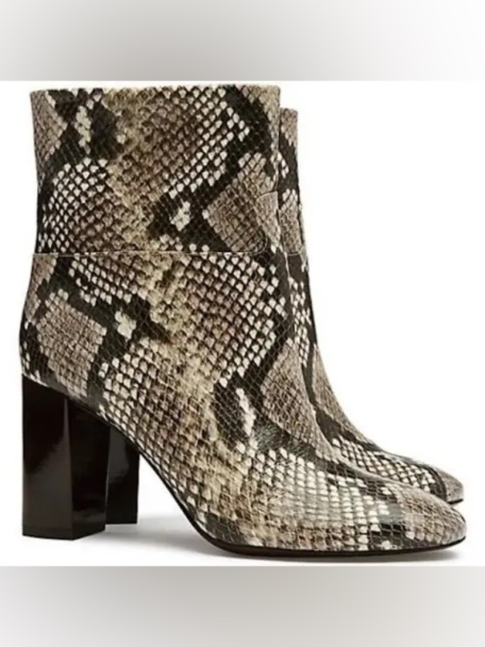 Tory Burch Kira Snake-Print Ankle Boots - Neutral Brown